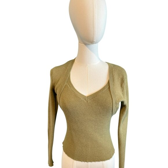 Leo and Violet sage green cardigan sweater (New) - Picture 1 of 3